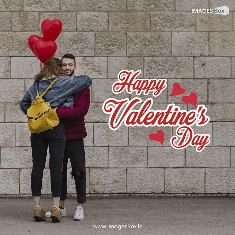 Valentines day good morning - Valentine's Day back view woman hugging boyfriend 2023
