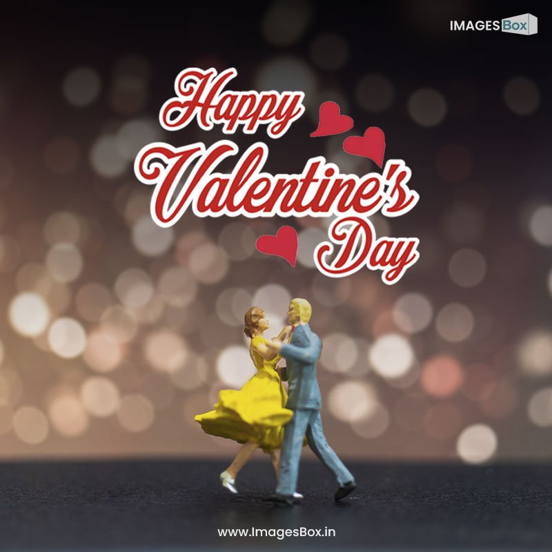 Valentines day good morning - people couple dancing with bokeh background 2023
