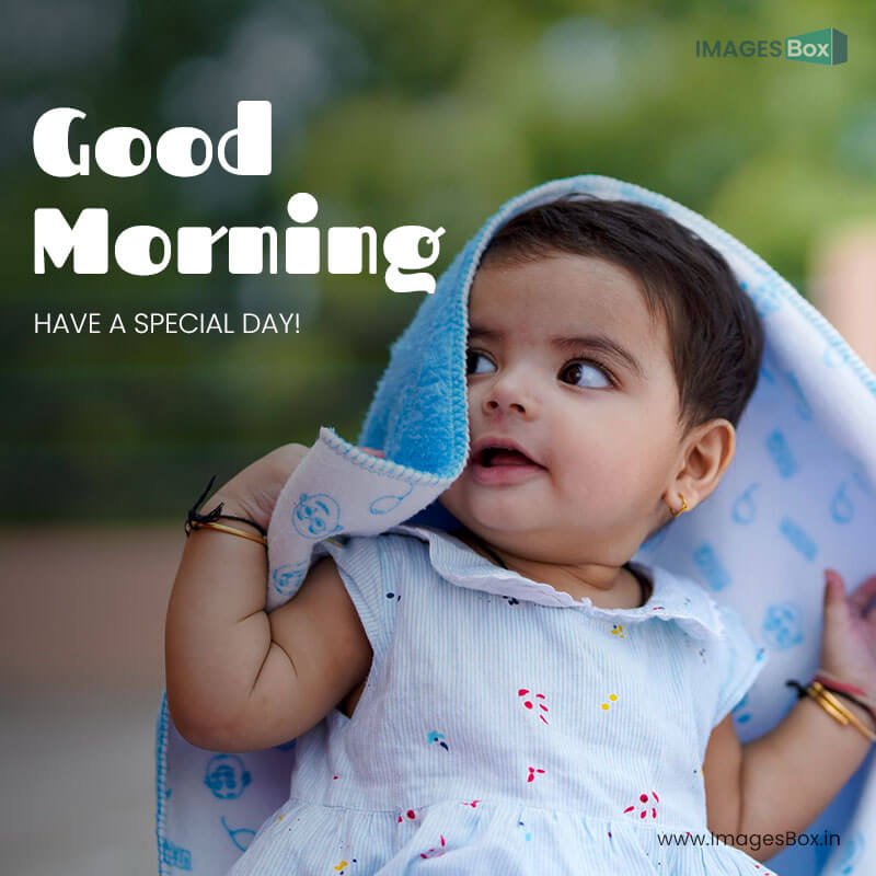 Good morning baby - indian baby girl child playing giving smile 2023
