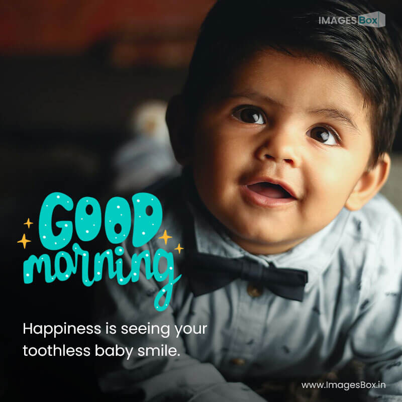 Good morning baby - smile child bed home 2023
