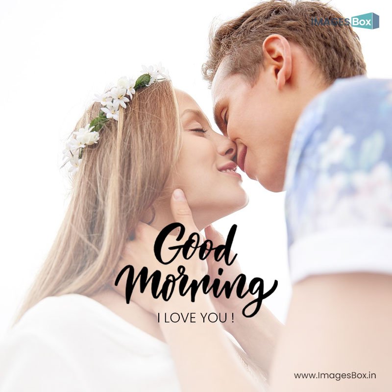 Romantic kiss good morning - summer holidays love romance people concept happy smiling young hippie 2023 couple kissing outdoors