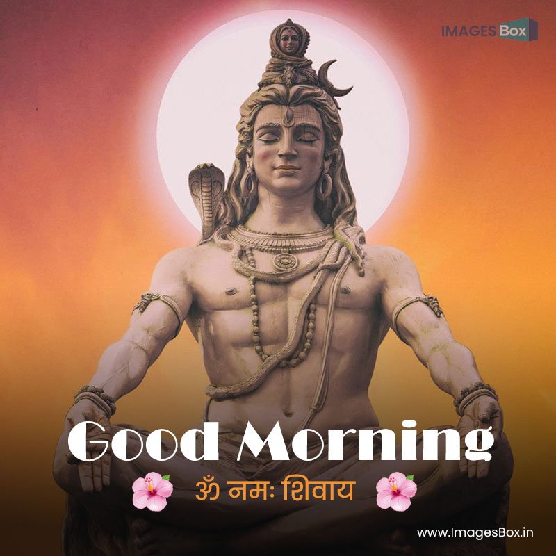 Good morning god-god shiva statue beautiful poster mahadev shiva 2023
