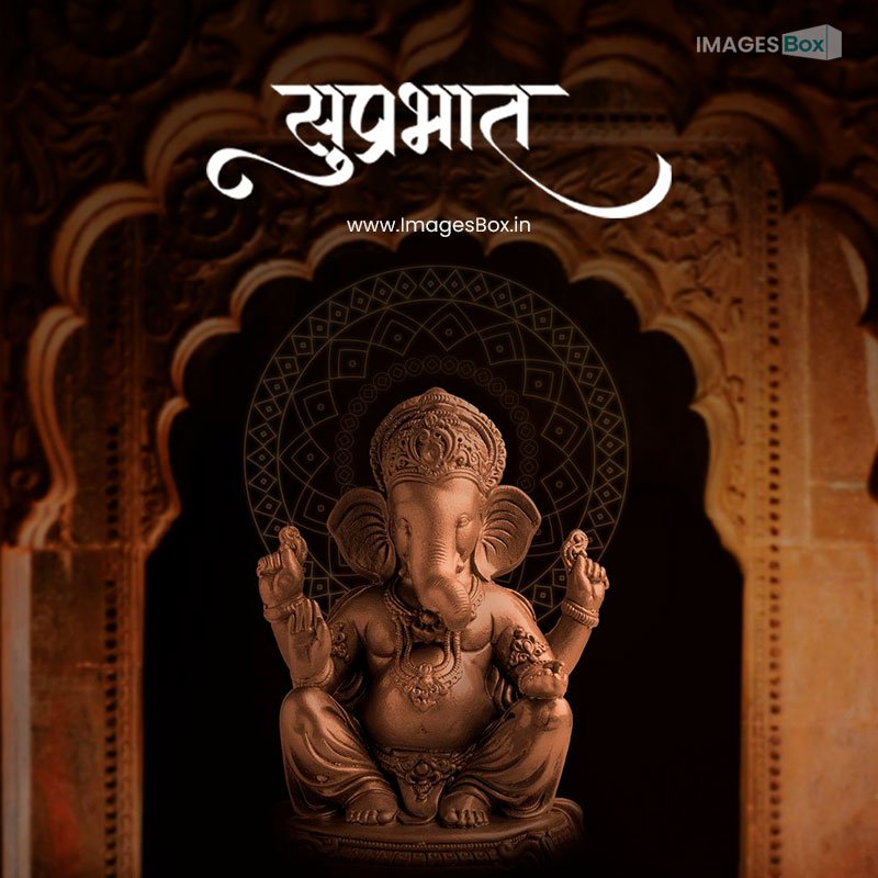 Good morning god hindi-lord ganesha antique sculpture ganesha festival 2023