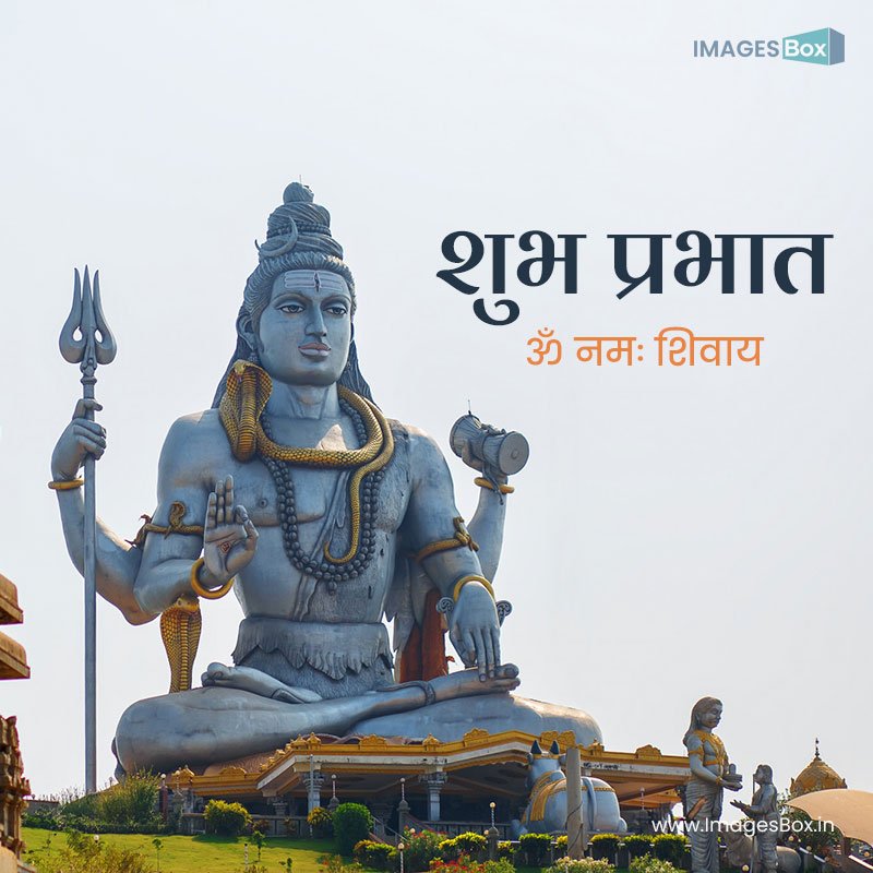 Good morning god hindi-lord shivalord shiva statue murudeshwar karnataka indiabeautiful dark background 2023