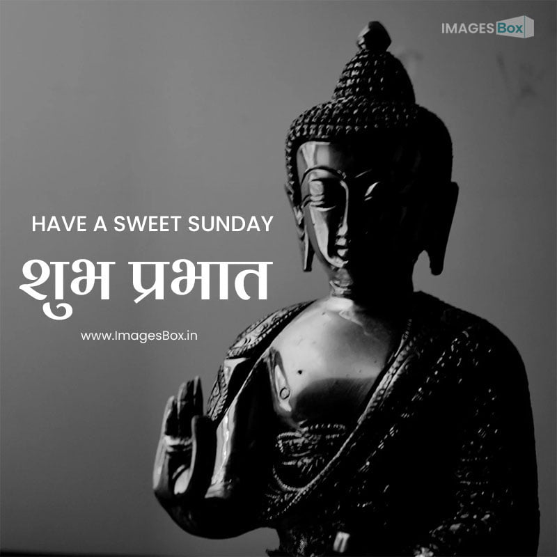 good morning sunday god-Buddha in Black and White 20268 pixahive 2023