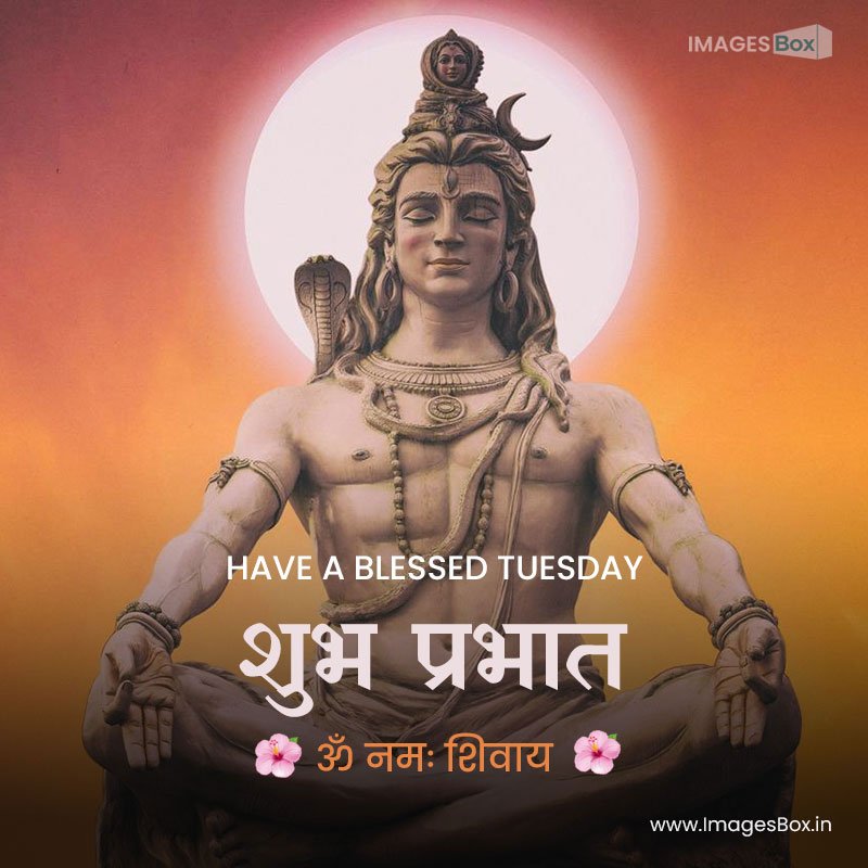 good morning tuesday god-god shiva statue beautiful poster hadev shiva 2023