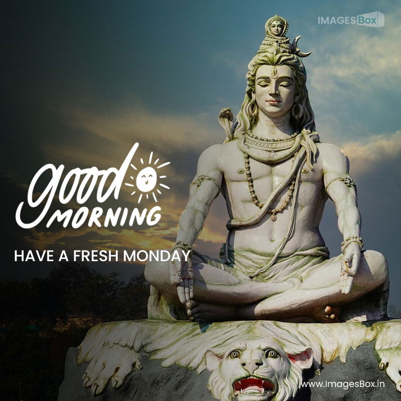 monday god good morning-rishikesh shiva statue hd wallpaper 2023