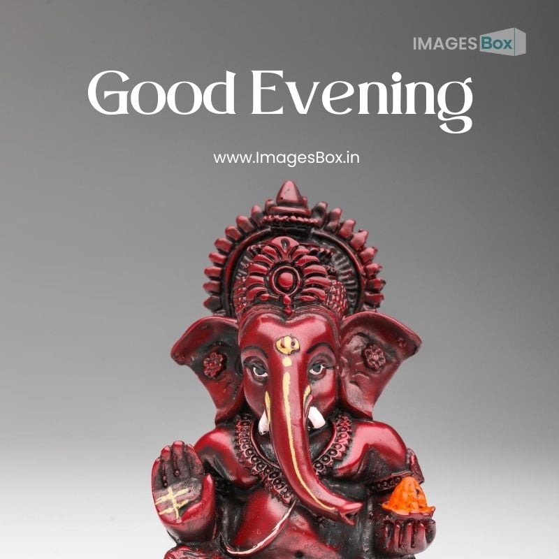 Lord ganesha sculpture white background-good evening god image