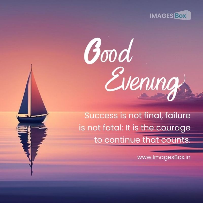 Sunset sailboat tranquil waters with multi colored sky generative ai-good evening images with quotes