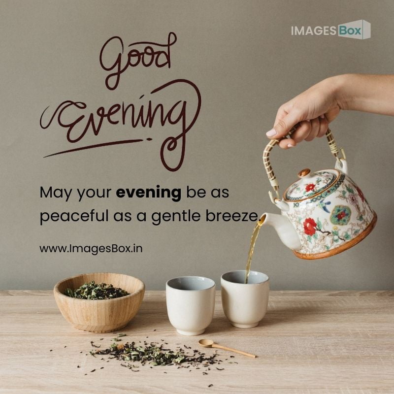 serving black tea cup-good evening tea images