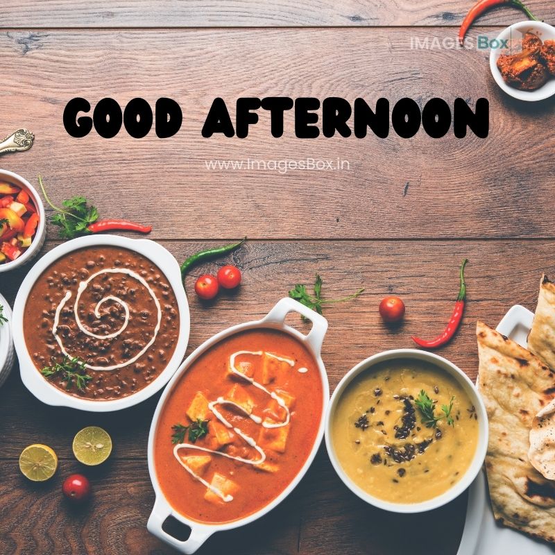 Assorted indian food for lunch or dinner, rice, lentils, paneer, dal makhani, naan, chutney-good afternoon images with lunch