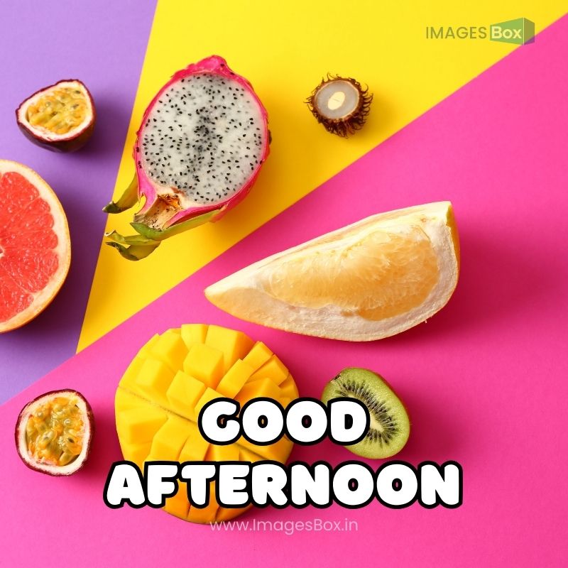 Assortment of Exotic Fruits on Color Background-good afternoon fruits images