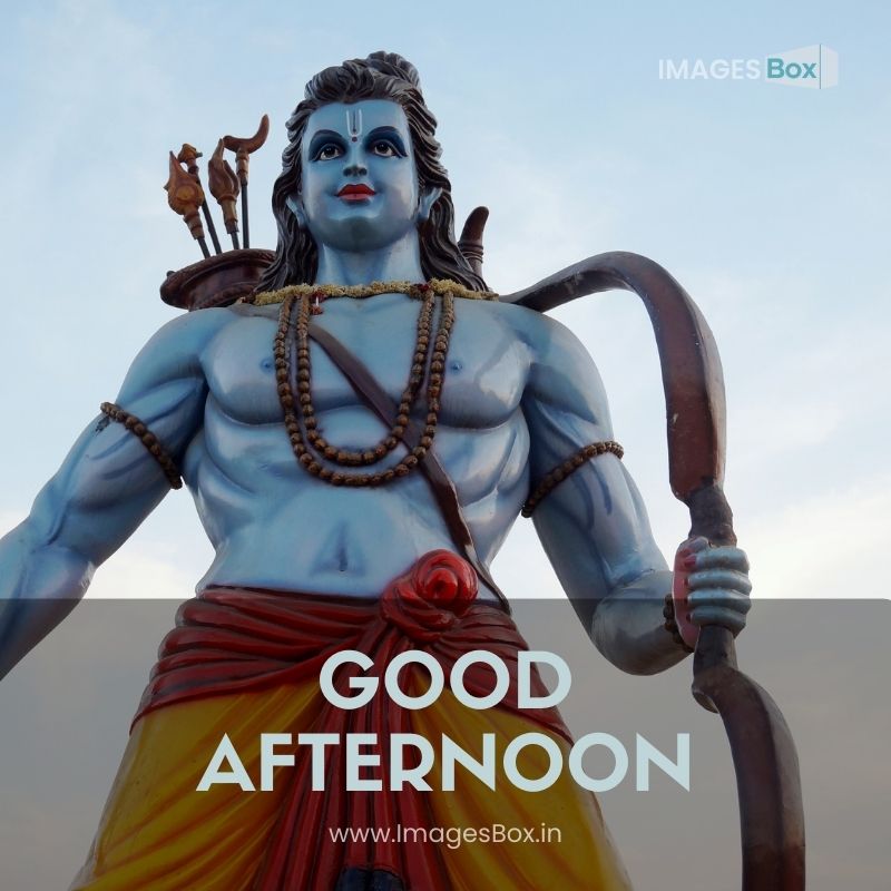 Close-up of Hindu God Rama idol-good afternoon god images