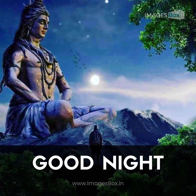 Hindu god Mahadeva mountain-good night god images