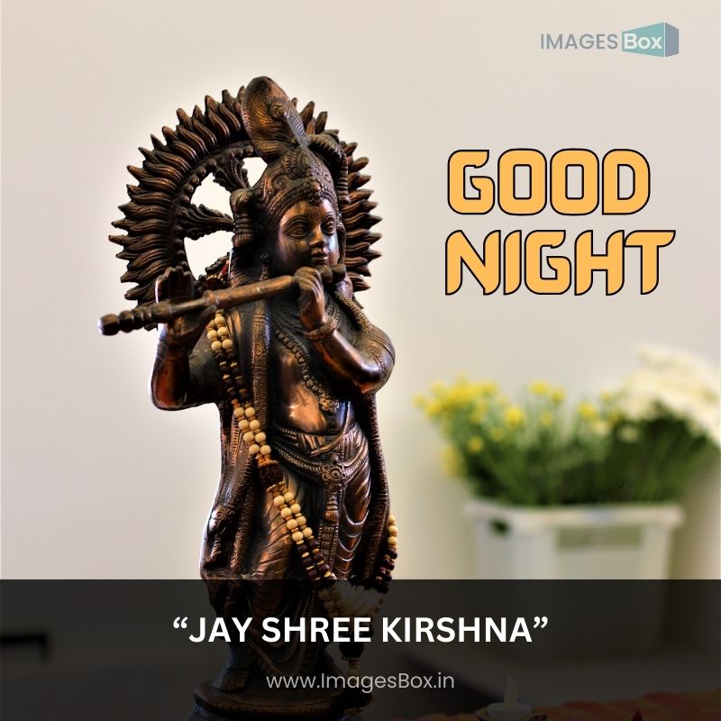 Krishna, the preserver-radha krishna good night image