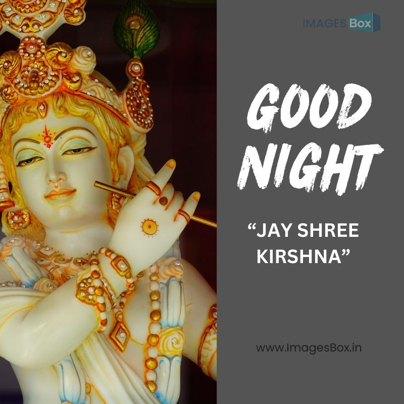 Lord Krishna statue close up-radha krishna good night image