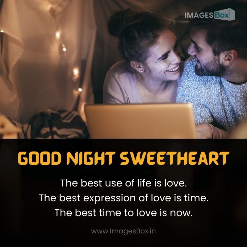 Romantic Couple on Bed with a Laptop-romantic good night images for her