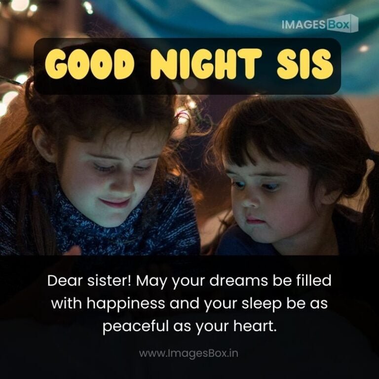25+ Good Night Sister Images with Quotes (2025)