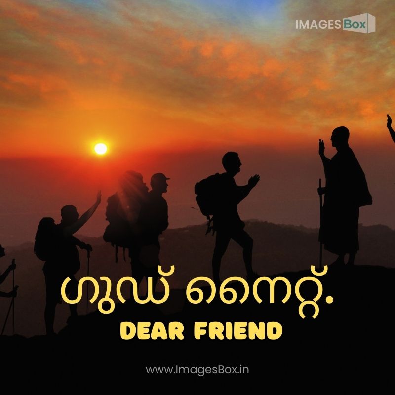 Friends at night party-good night images malayalam for friends