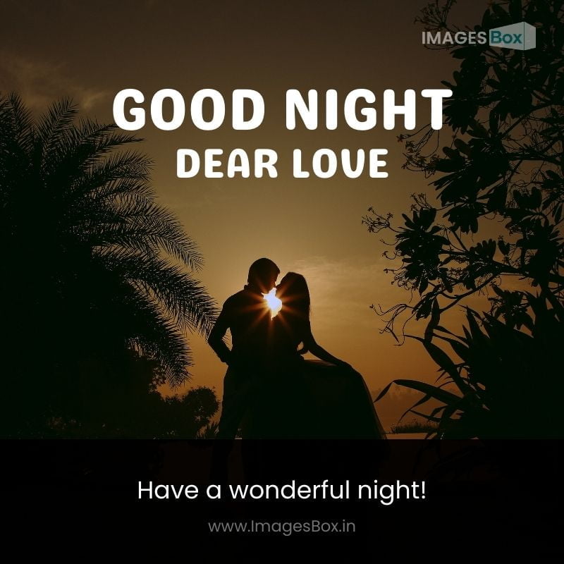 Loving Young Couple on Romantic Date at Night-good night romantic images for lover