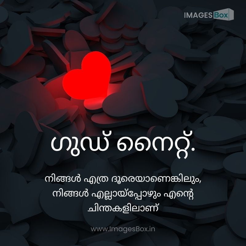 Night love with background black-good night images malayalam love