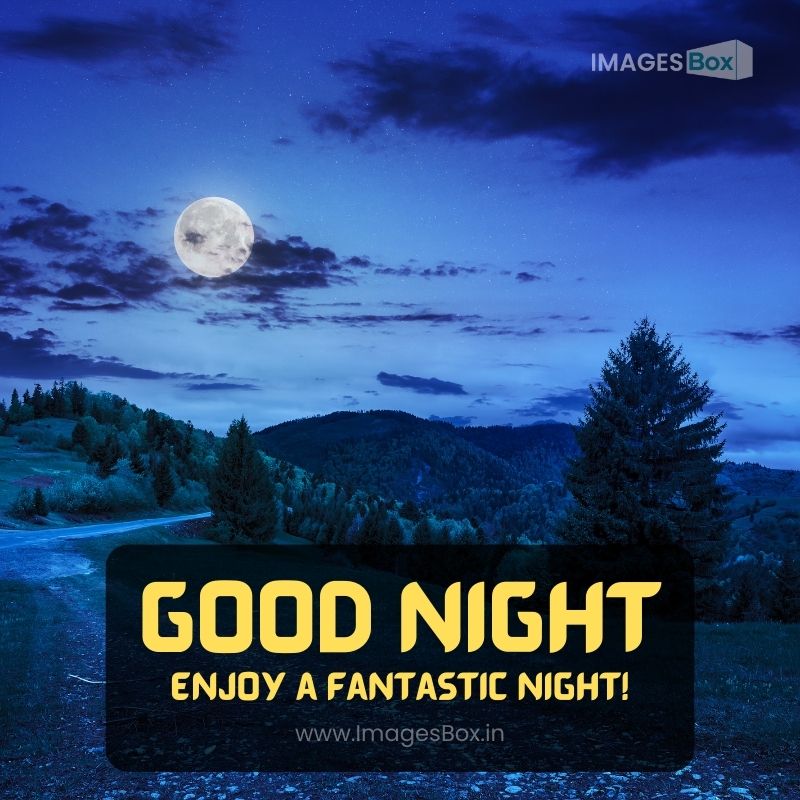going to nature at night good night image