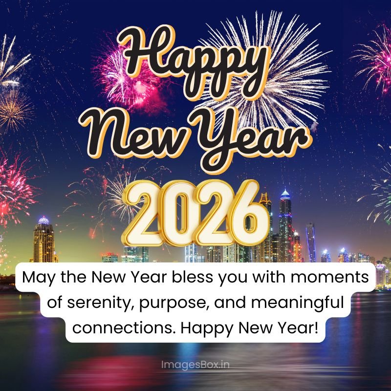 2026 New Year fireworks in Dubai Blessings Happy New Year Happy New Year Blessings 2026 Images