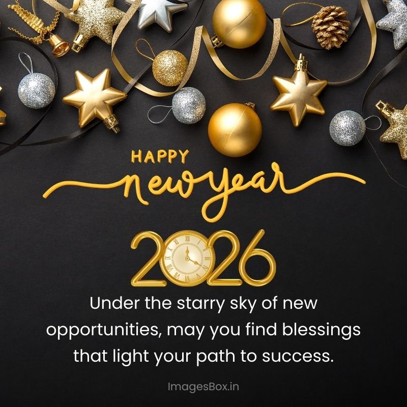 2026 black image Blessings Happy New Year Happy New Year Blessings 2026 Images