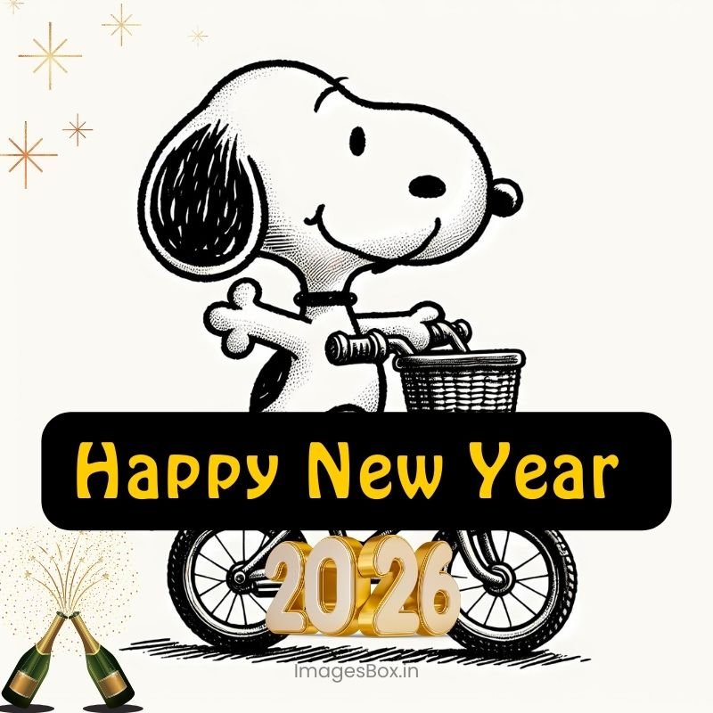 2026 cycling-Snoopy New Year