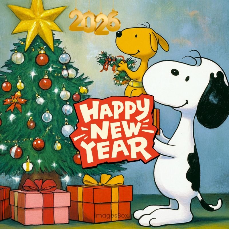 2026 new year gift Snoopy New Year
