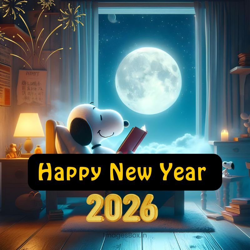 2026 snnooy with money bag in New Year night