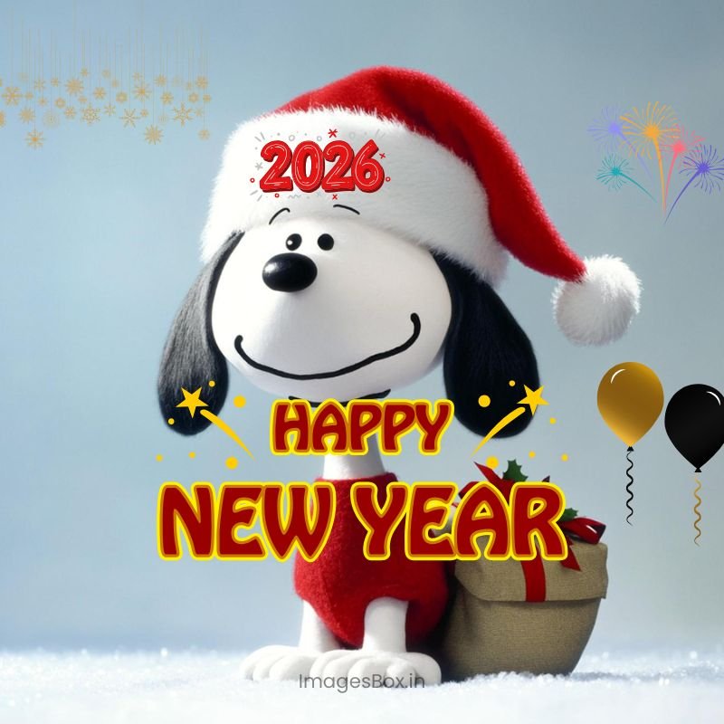 Holiday Attire-Snoopy New Year